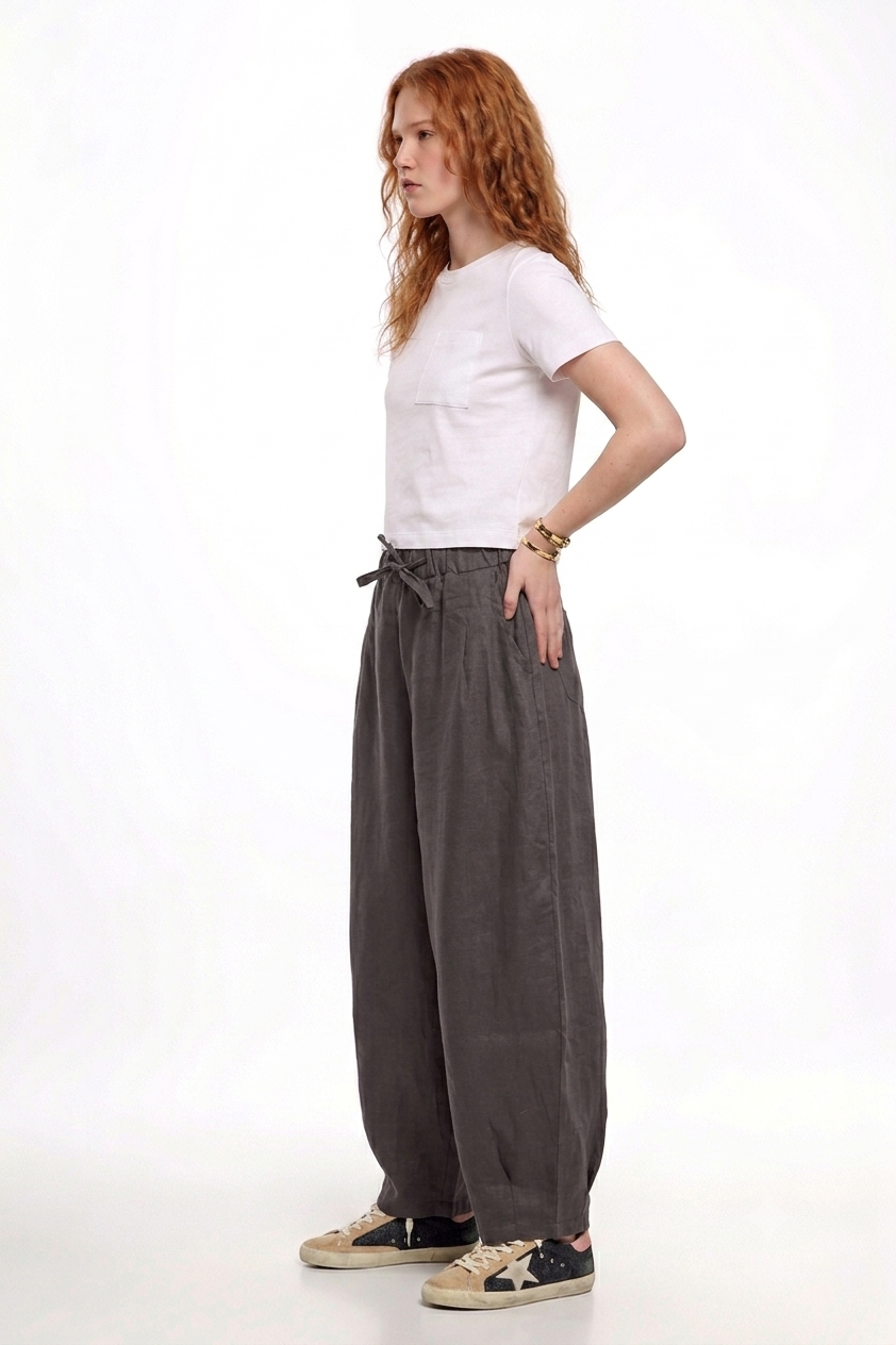 Linen Balloon Pants