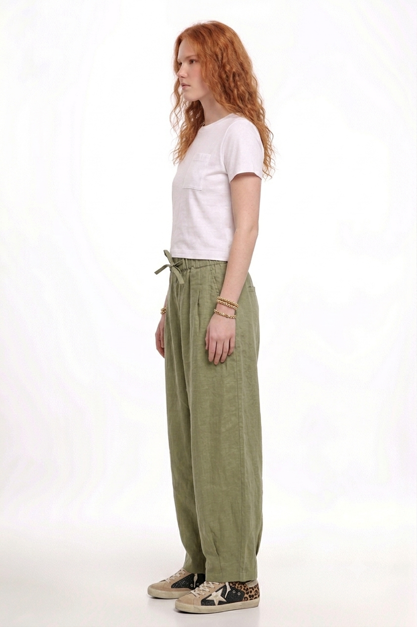 Linen Balloon Pants