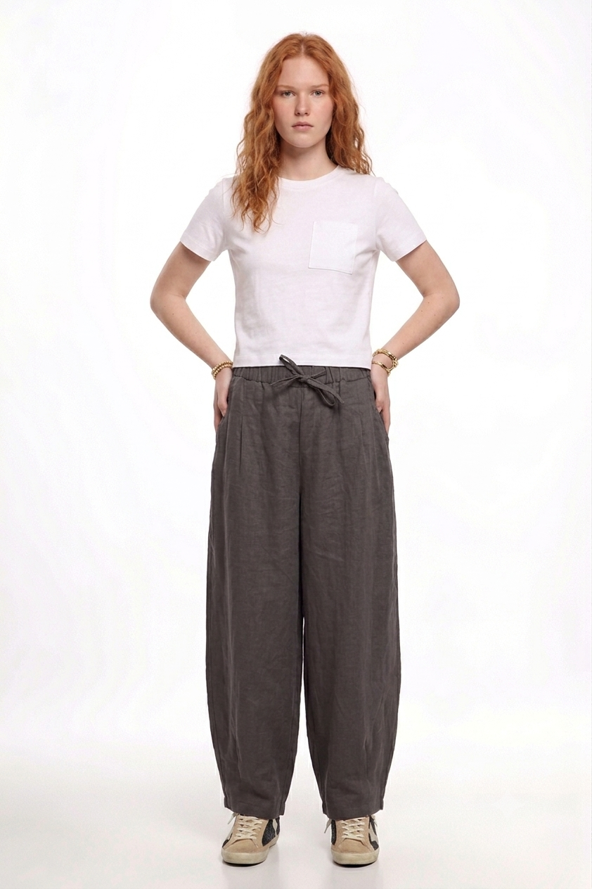 Linen Balloon Pants